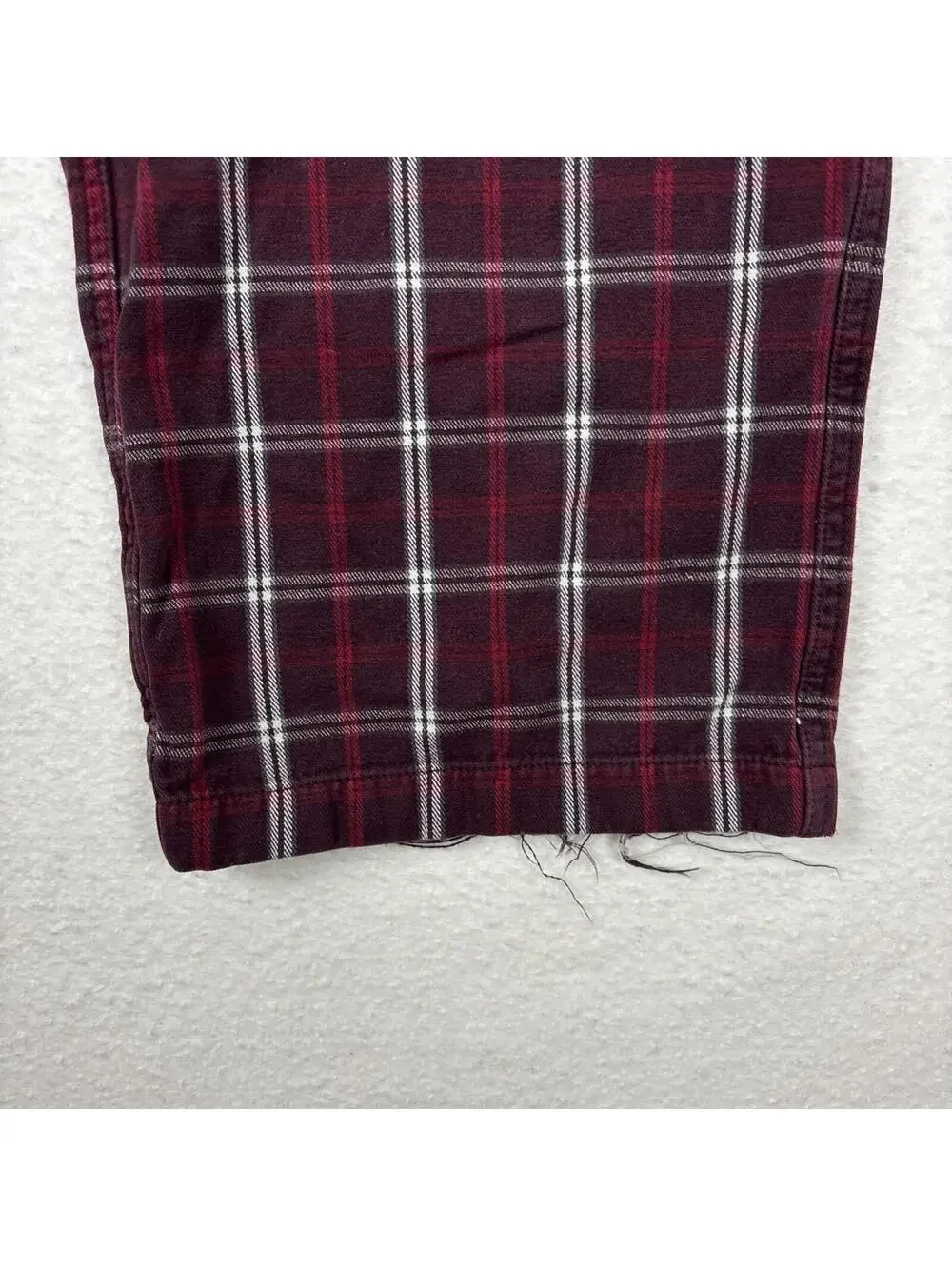 Vintage Abercrombie Fitch Pajama Pants Mens L Red Plaid Heavy Flannel Lounge